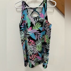 Girls bikini and swim cover up, size small (6/7)